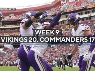 Washington Commanders wide receiver Terry McLaurin (17) in action during  the second half of an NFL football game against the Minnesota Vikings,  Sunday, Nov. 6, 2022, in Landover, Md. (AP Photo/Nick Wass