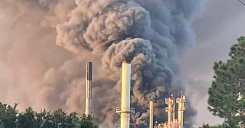 Fire, risk of explosions prompt evacuations near chemical plant