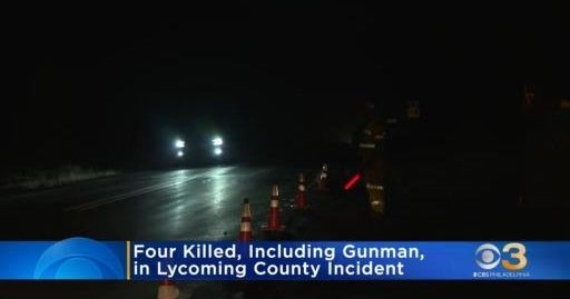 4 dead, including gunman, in central Pennsylvania shooting CBS