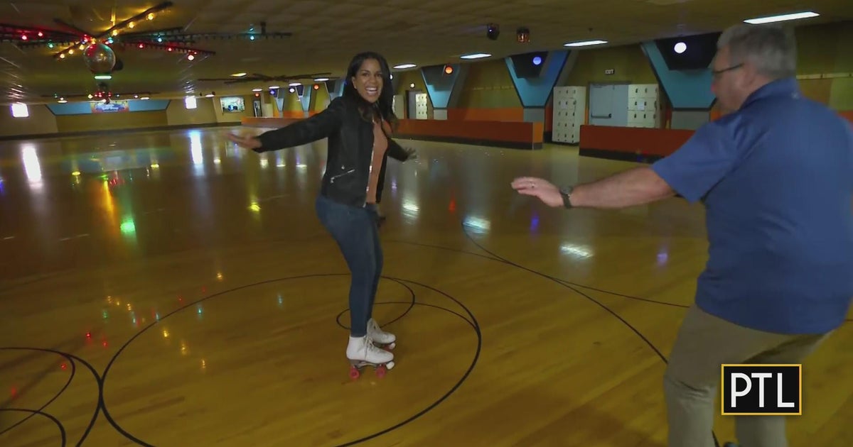 Mikey learns to roller skate at the Neville Roller Drome - CBS Pittsburgh