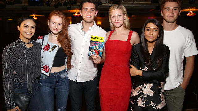 Cast Of "Riverdale" Visits Broadway's "Bandstand" 