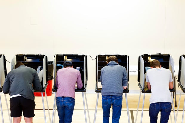 Americans Head To The Polls To Vote In The 2022 Midterm Elections 