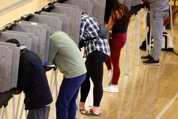 Americans Head To The Polls To Vote In The 2022 Midterm Elections 