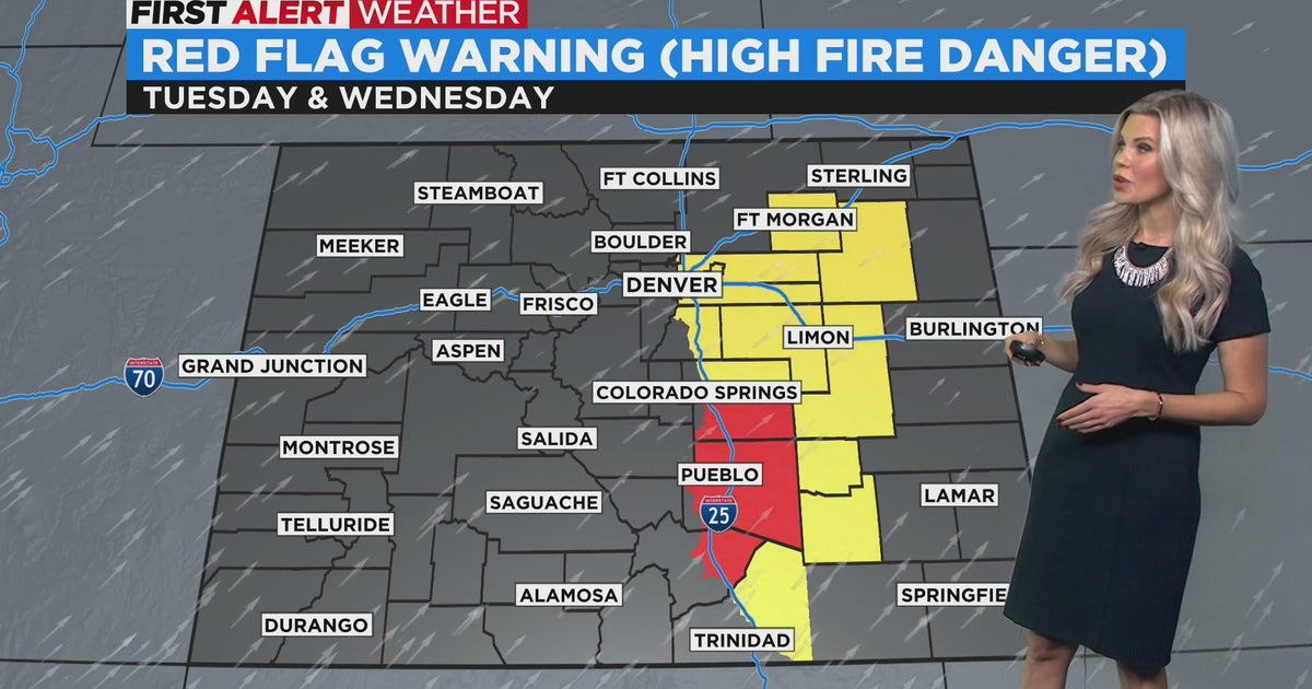 Windy Conditions Increase Fire Danger Ahead Of Cold Front - CBS Colorado