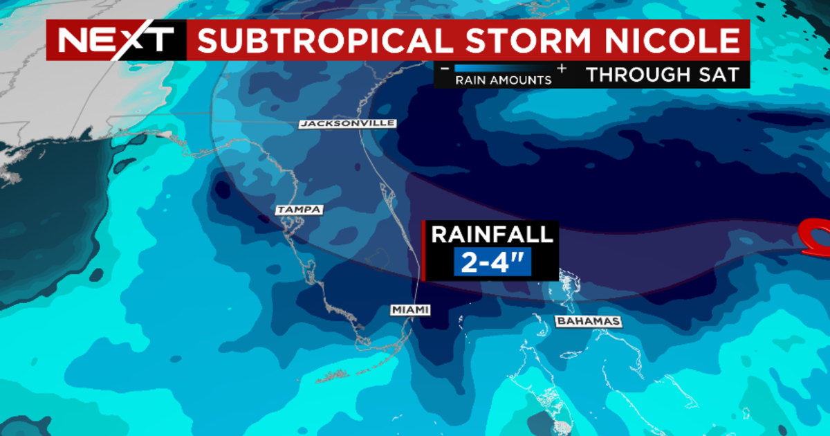 Miami Weather: Nicole to bring gusty winds, heavy rain