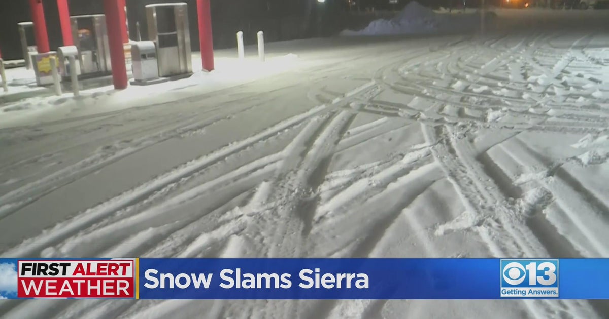 Major snowstorm welcome in Sierra