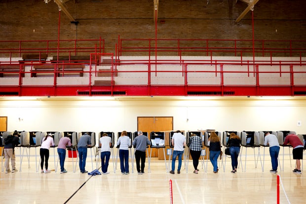 Americans Head To The Polls To Vote In The 2022 Midterm Elections 