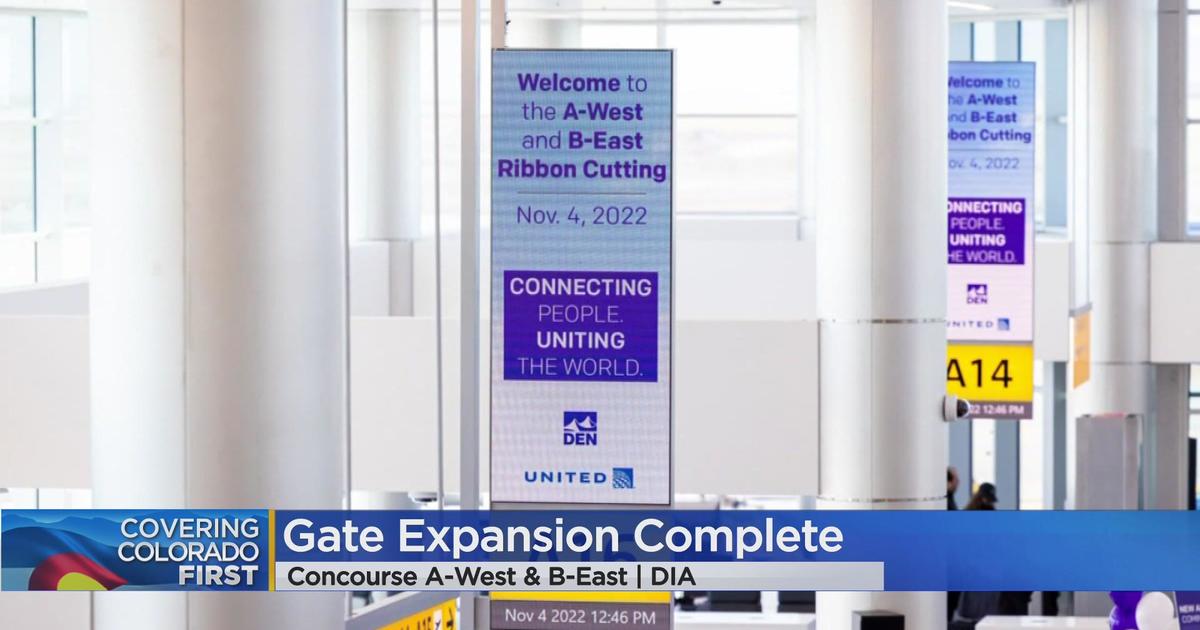 Gate Expansion Complete For A-West And B-East At DIA - CBS Colorado