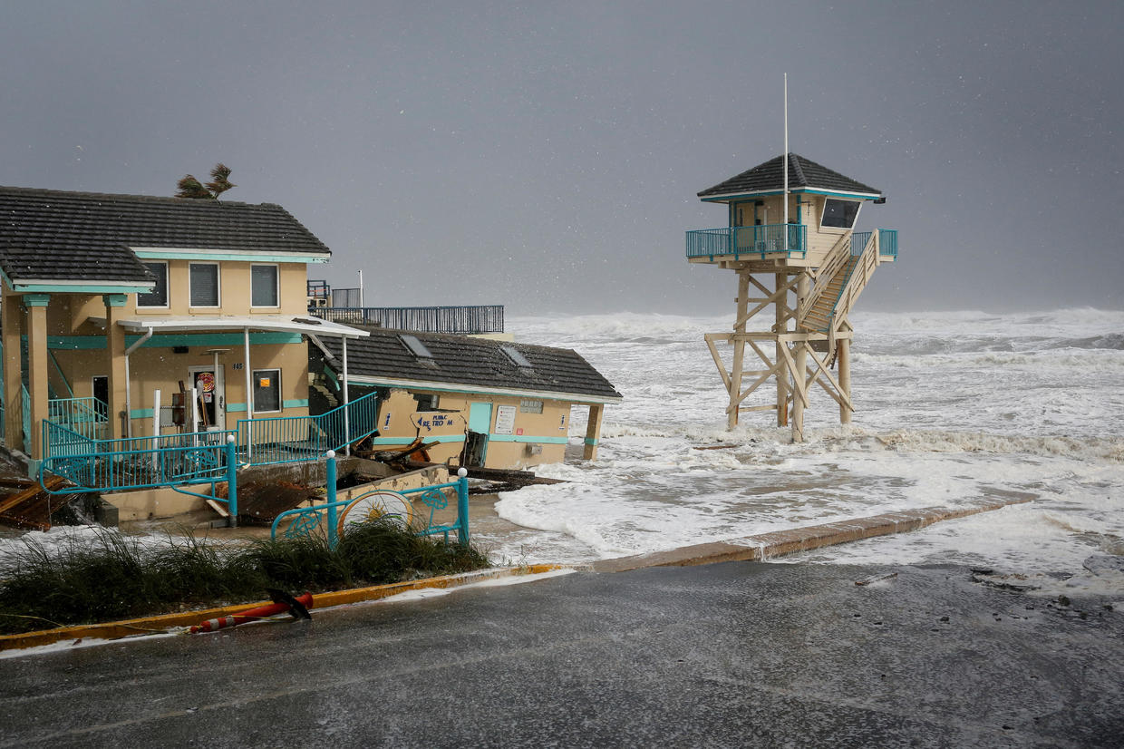 Nicole, Which Hit Florida As Rare November Hurricane, Topples Homes ...