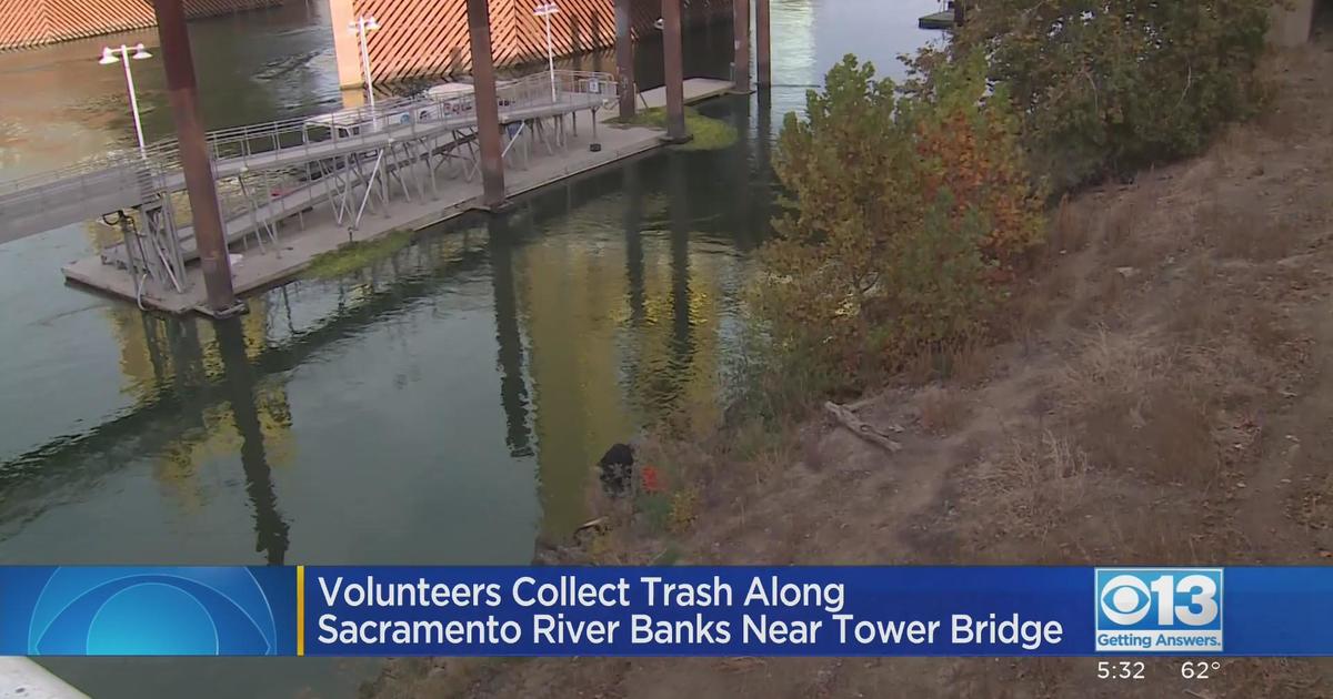 volunteers-collect-trash-along-sacramento-river-banks-near-tower-bridge