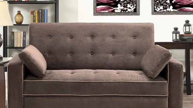 Serta Monroe Full Size Convertible Sleeper Sofa with Cushions 
