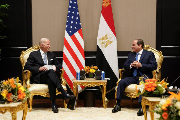 U.S. President Joe Biden meets with Egypt's President Abdel Fattah el-Sisi, in Sharm el-Sheikh 