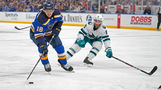 Sharks Blues Hockey 