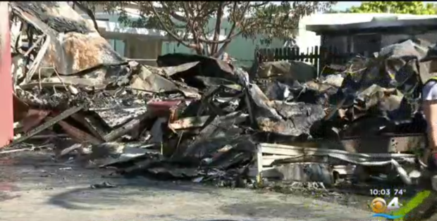 Hialeah Gardens mobile home fire 