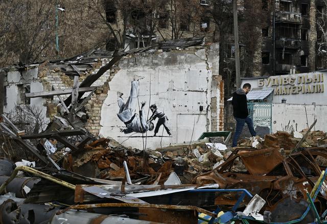 Banksy Street Art Found in Devastated Ukraine Cities - CNET
