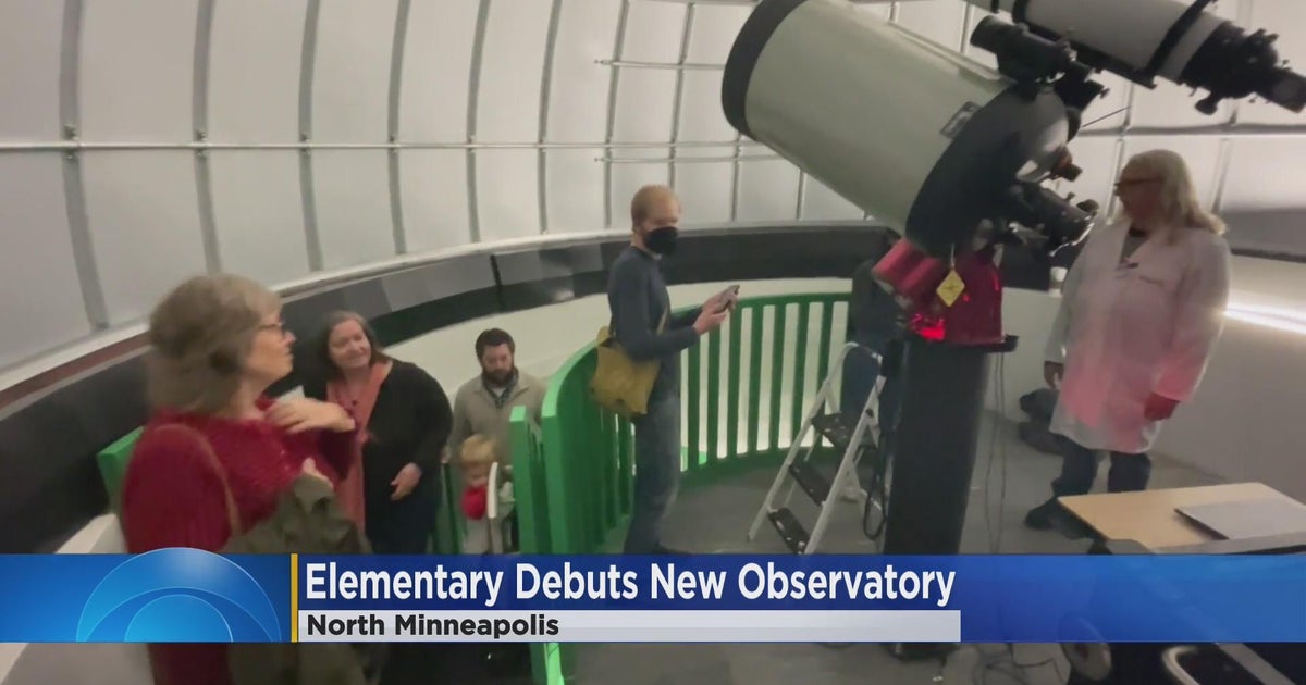 Hall STEM Academy debuts new observatory - CBS Minnesota