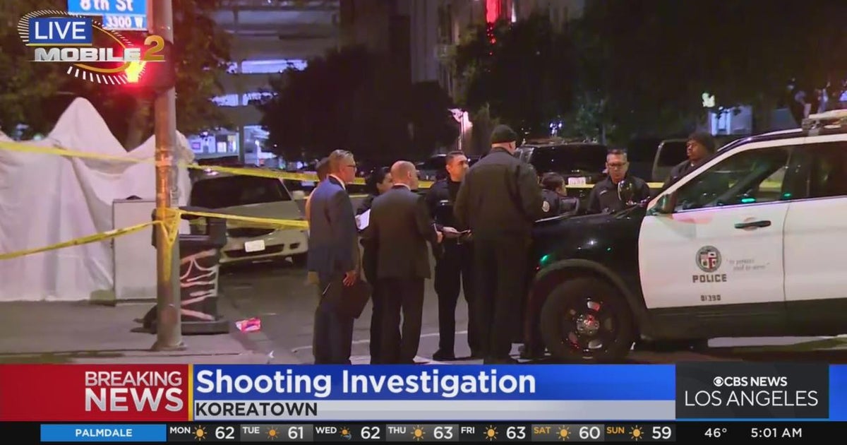 Deadly shooting investigation underway in Koreatown CBS Los Angeles