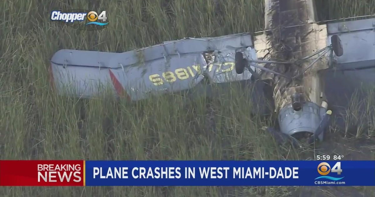 More Details Plane crashes in Everglades CBS Miami