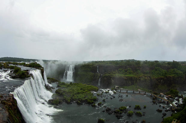 Iguazu Falls Unusually Empty Of Tourists Due To The Coronavirus (COVID -19) Outbreak 