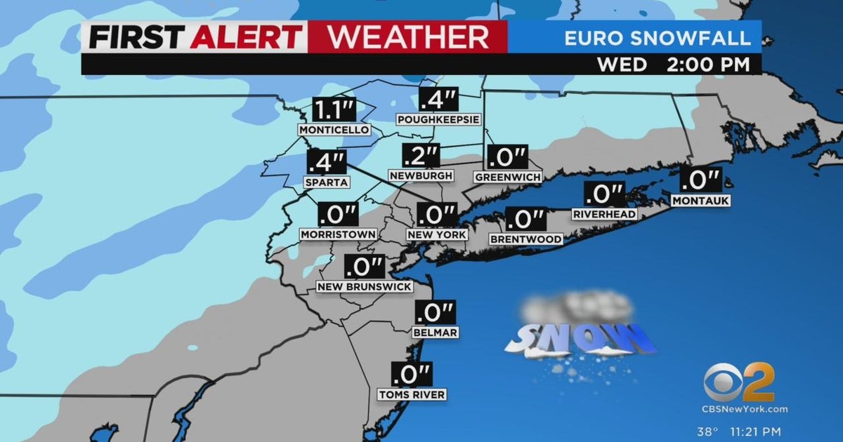 First Alert weather: CBS2 11 p.m. forecast - CBS New York