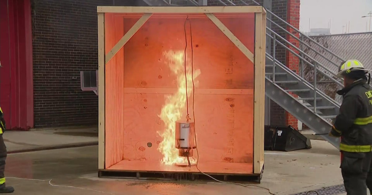 Chicago firefighters demonstrate dangers in deep frying turkey ahead of
