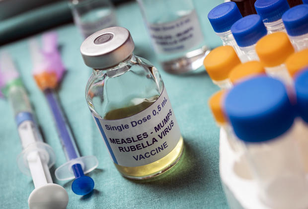 MMR vaccine, conceptual image 