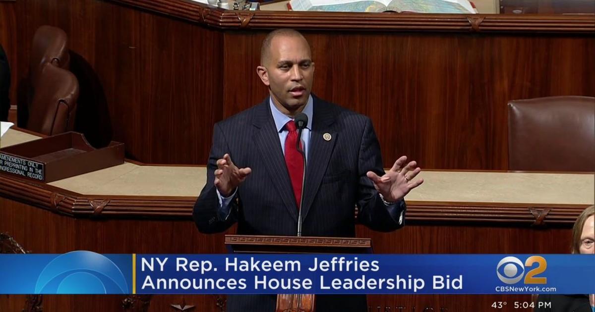 Rep. Hakeem Jeffries Announces Bid For Democratic Leader - CBS New York