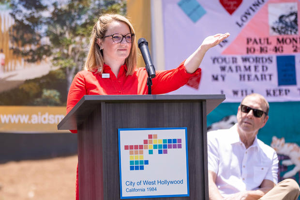 AIDS Monument Groundbreaking In West Hollywood 