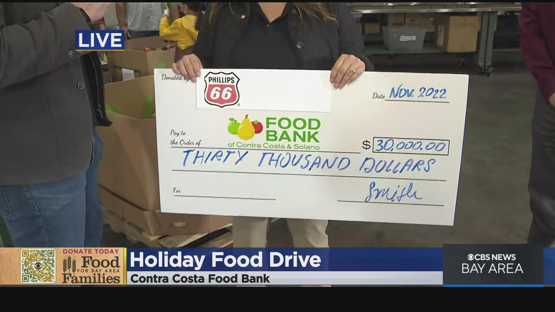 Phillips 66 donates $30,000 to the Food Bank of Contra Costa and Solano  counties