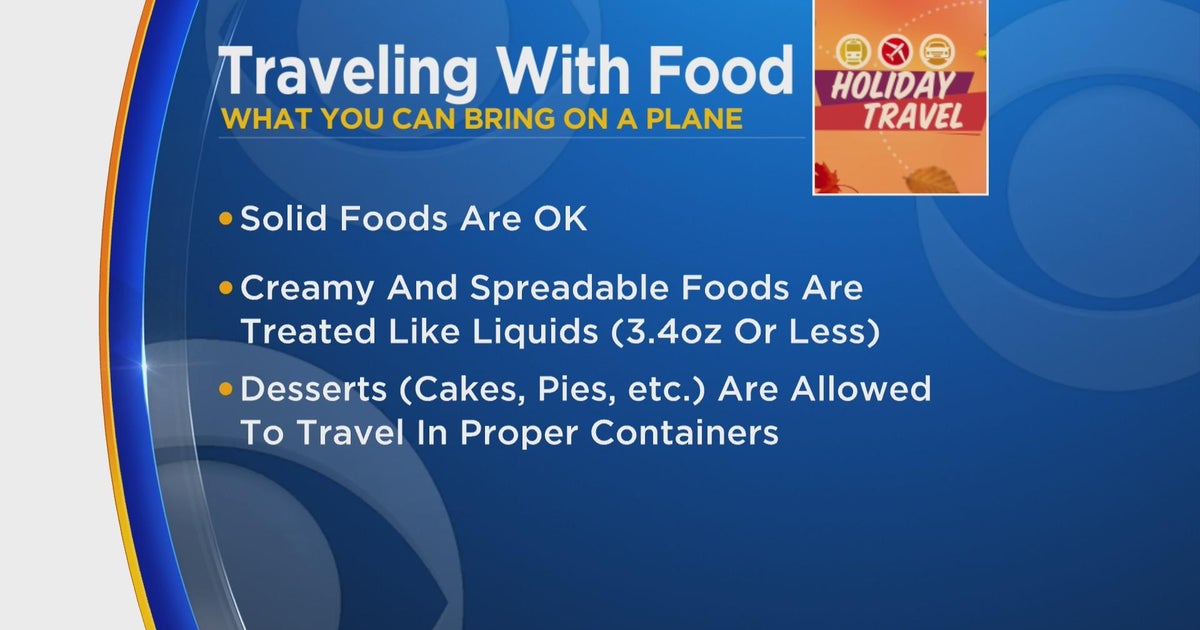 TSA informs of which leftovers they can bring on planes - CBS Chicago