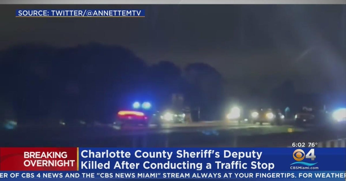 Southwest Florida deputy killed during traffic stop - CBS Miami