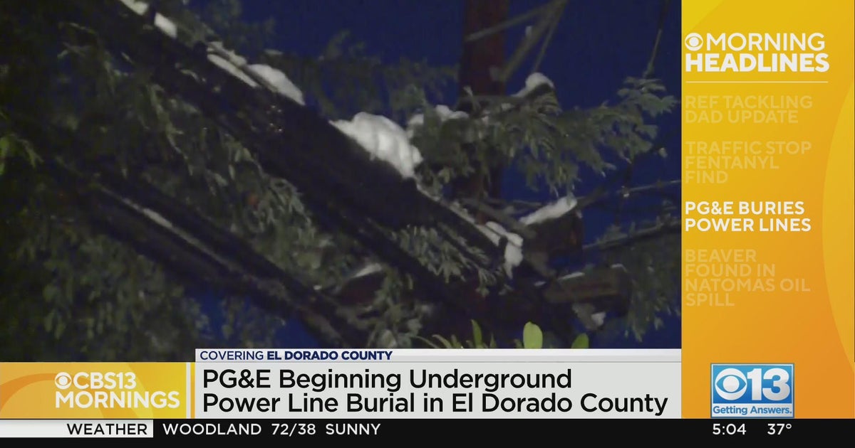 PG&E beginning underground power line burial in El Dorado County