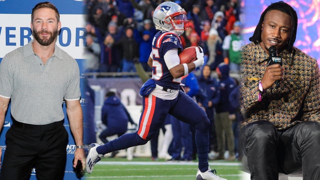 Julian Edelman, Marcus Jones, Brandon Marshall 