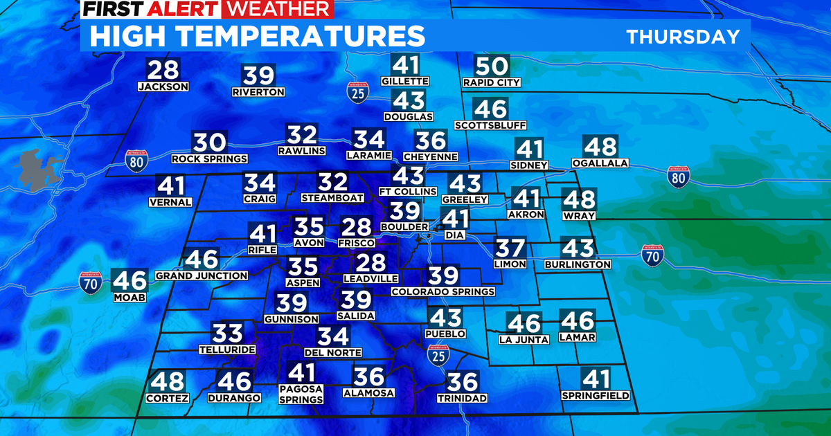 Colorado Weather Colder than normal statewide for Thanksgiving CBS