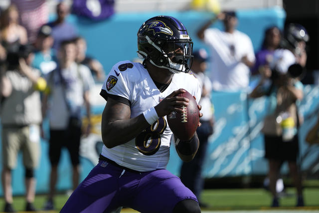 Baltimore Ravens defensive tackle Broderick Washington (96) warms