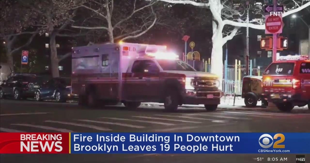 19 injured in compactor chute fire CBS New York
