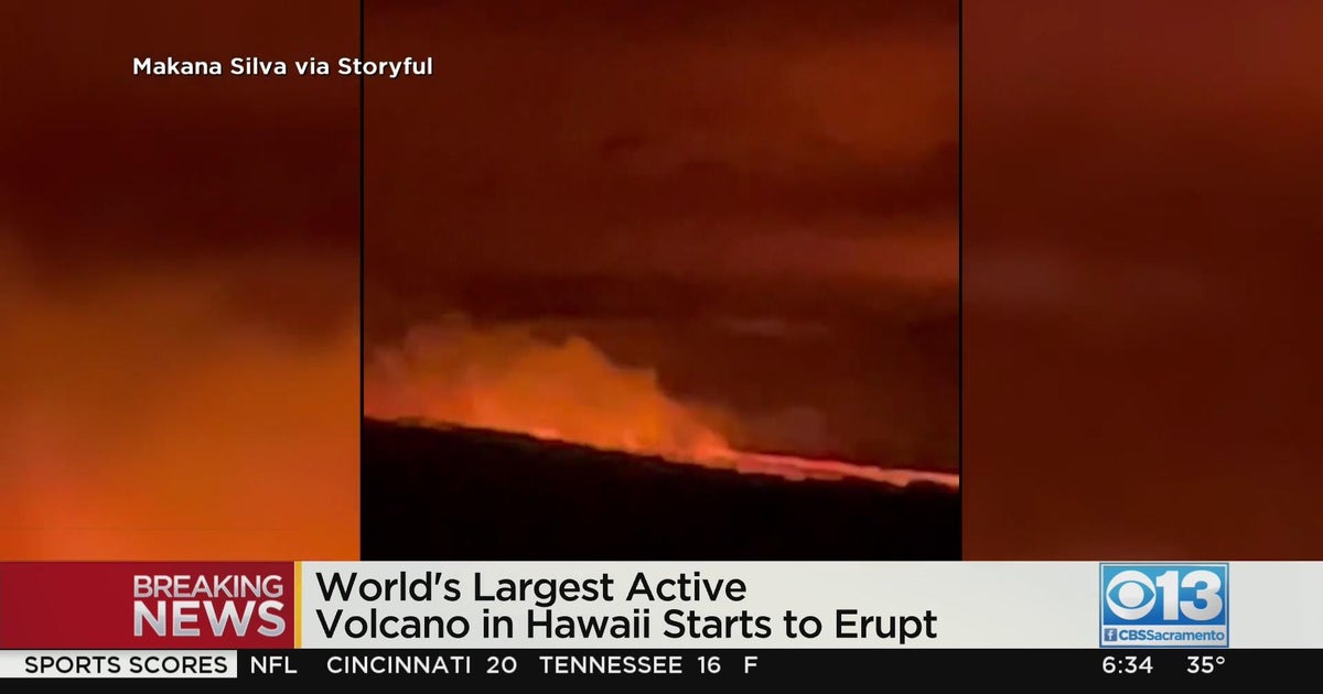 Hawaii's Mauna Loa, the world's largest active volcano, erupting for
