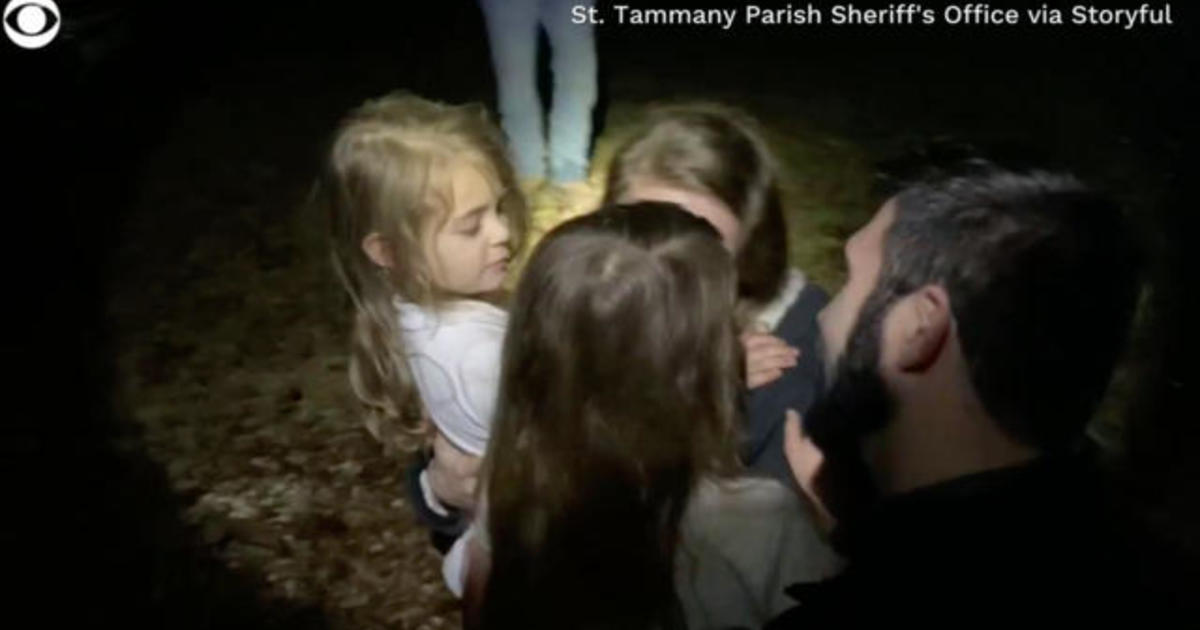 Missing girls and golden retriever reunite with parents after large community search