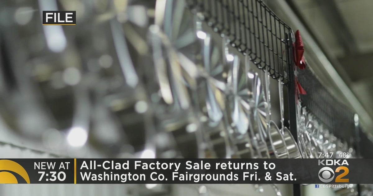 AllClad Factory sale back this weekend CBS Pittsburgh