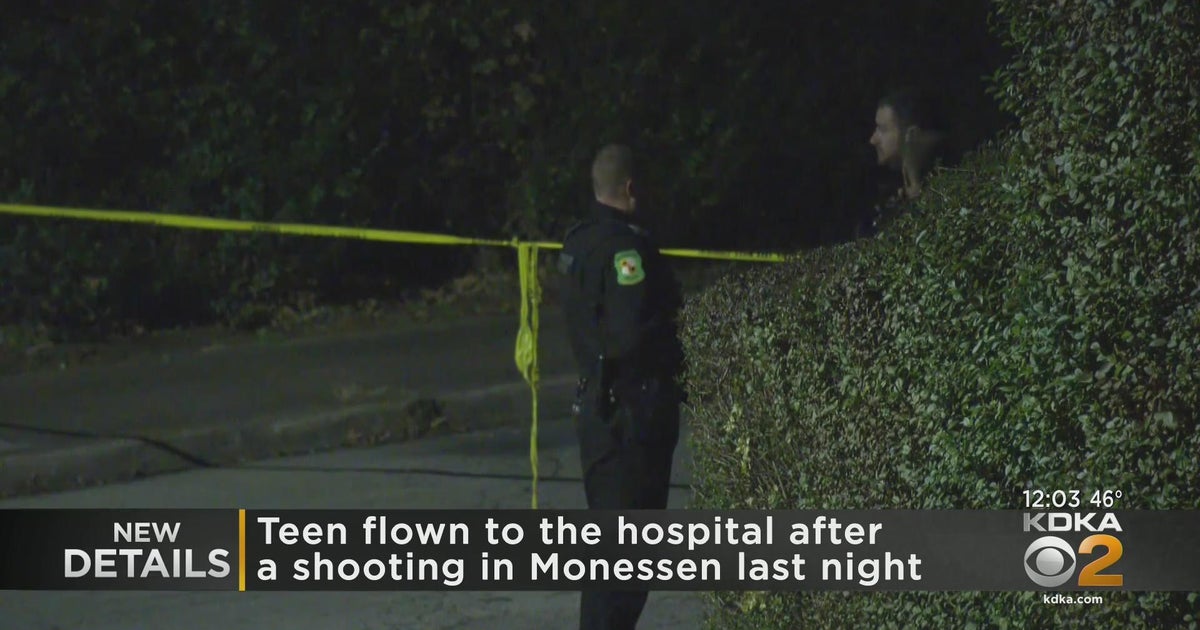 Teen shot in Monessen CBS Pittsburgh