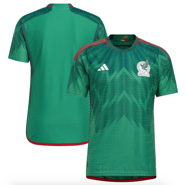 Mexico National Team adidas 2022/23 home authentic blank jersey 