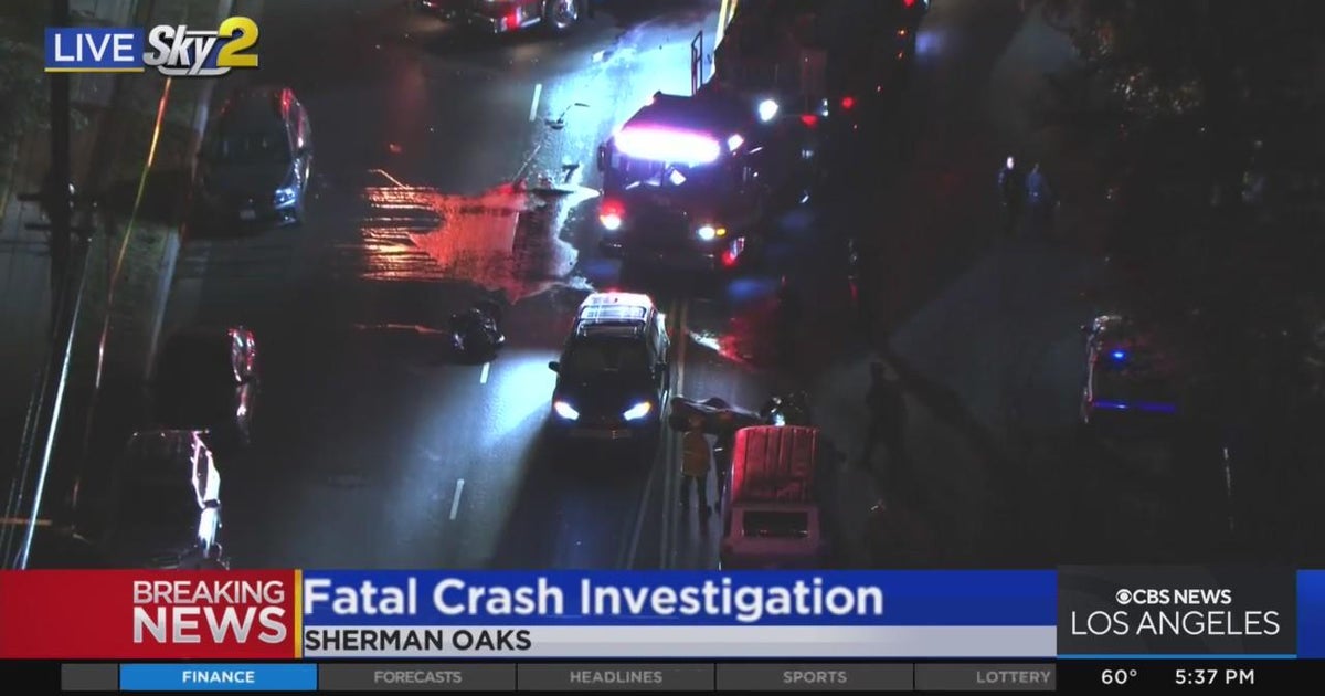 Motorcyclist killed in Sherman Oaks crash involving car CBS Los Angeles