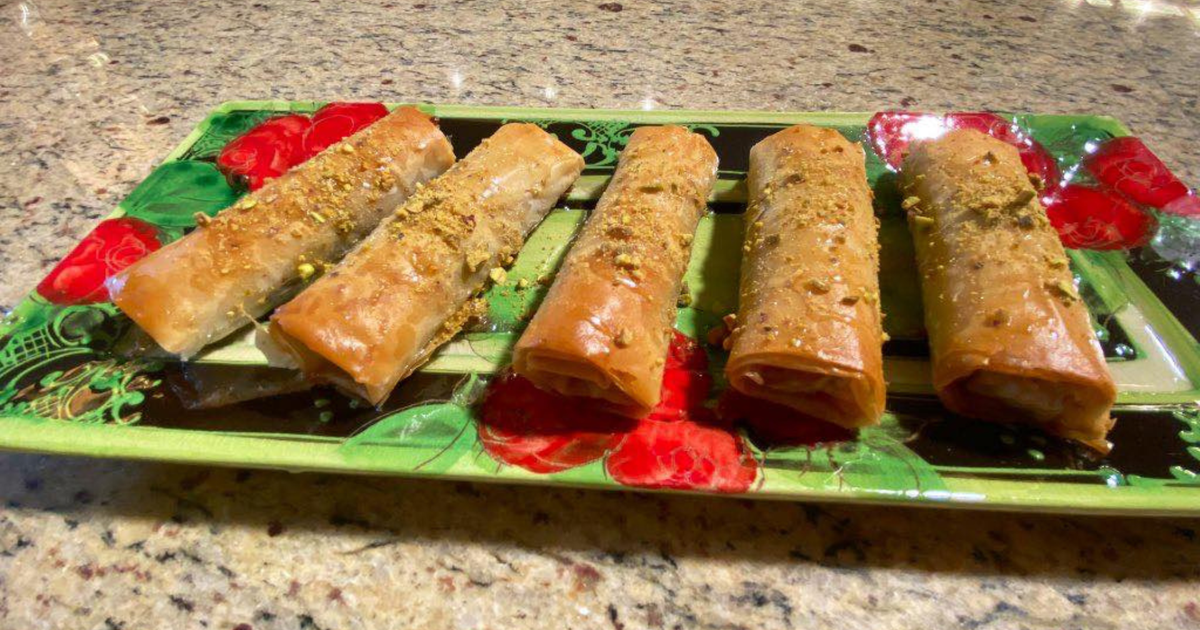 Cooking with Rania Fruitfilled Baklava rolls CBS Pittsburgh