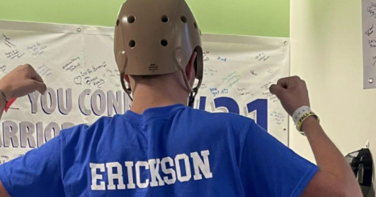 Family Connor Erickson, injured in football game, to come home after