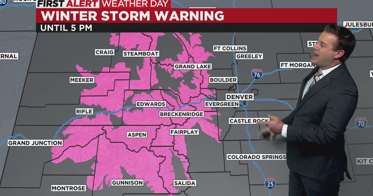 Intense wind, mountain snow through this afternoon - CBS Colorado