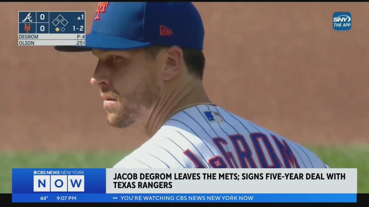 Mets ace Jacob deGrom agrees to 5-year contract with Texas Rangers - CBS  New York