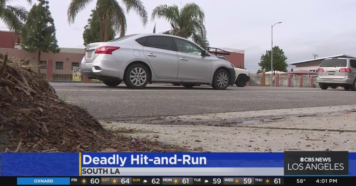 89-year-old woman killed in hit-and-run in South LA - CBS Los Angeles