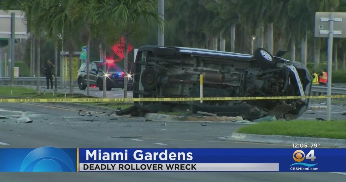 Violent Miami Gardens Crash One Killed Cbs Miami