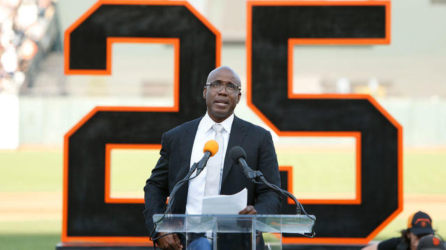 Barry Bonds San Francisco Giants Number 25 Retirement Ceremony 