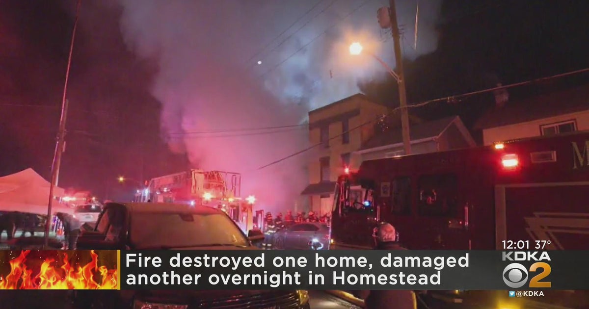Fire destroys house, damages another in Homestead - CBS Pittsburgh